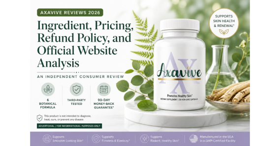 Axavive skincare capsules product shown as a daily beauty supplement designed to support healthy looking skin